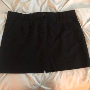 Black mini skirt